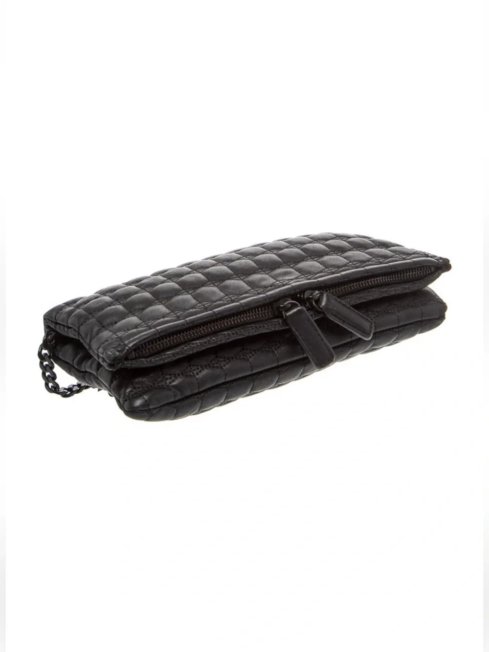 IRO Black Leather Clutch | Timeless Designer Evening Bag
